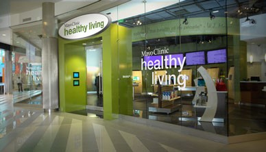 The Mayo Clinic Healthy Living storefront at the Mall of America