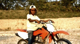 Photo of girl riding motorcycle