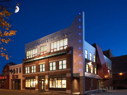 Photo of the New Hampshire Institute of Art, exterior night